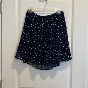 Navy Blue dot skirt